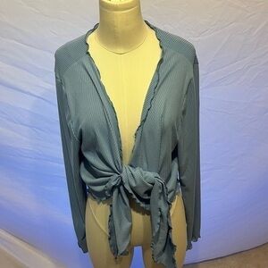 Rue21 Blue Wrap Top